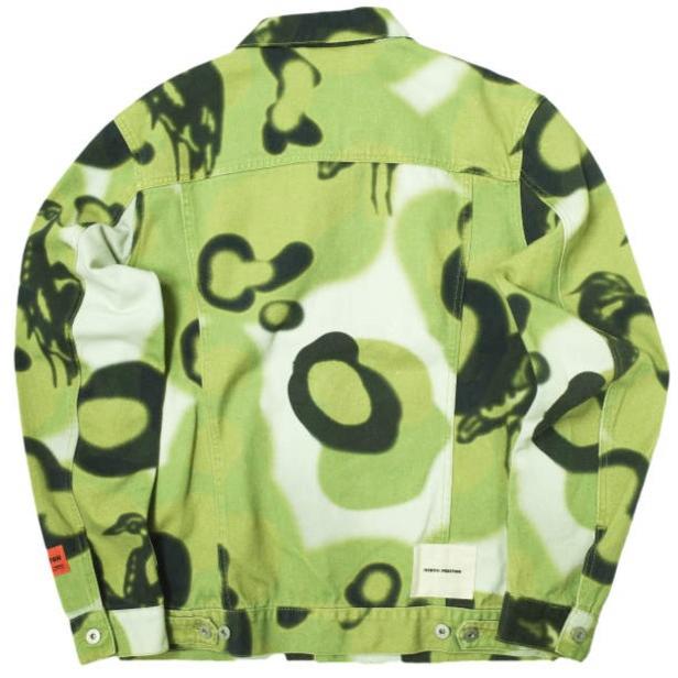 HERON PRESTON ヘロンプレストン 21AW HERON CAMO DENIM JACKET カモフラージュ 3rd デニムジャケット HMYE008F21FAB001 L GREEN Gジャン |  | 01