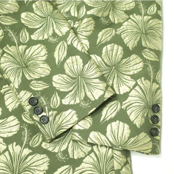 MSGM エムエスジーエム イタリア製 Floral Embroidered Jacket 花柄刺繍2Bジャケット 3441MDG26A 40 グリーン テーラード アウター g22534 |  | 03