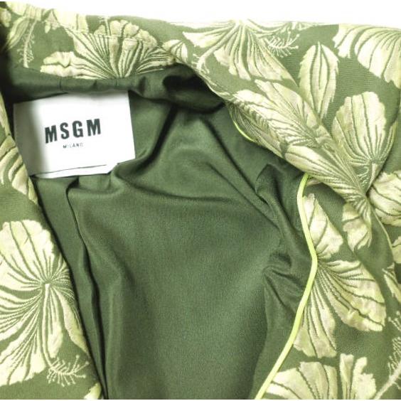 MSGM エムエスジーエム イタリア製 Floral Embroidered Jacket 花柄刺繍2Bジャケット 3441MDG26A 40 グリーン テーラード アウター g22534 |  | 05