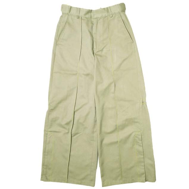 SYUMAN. シュウマン 23SS SKATE PANTS TYPE WIDE T/C ワイド スケートパンツ YO-B23ss-13 W0 ベージュ SYU.HOMME ユニセックス g22545 | 