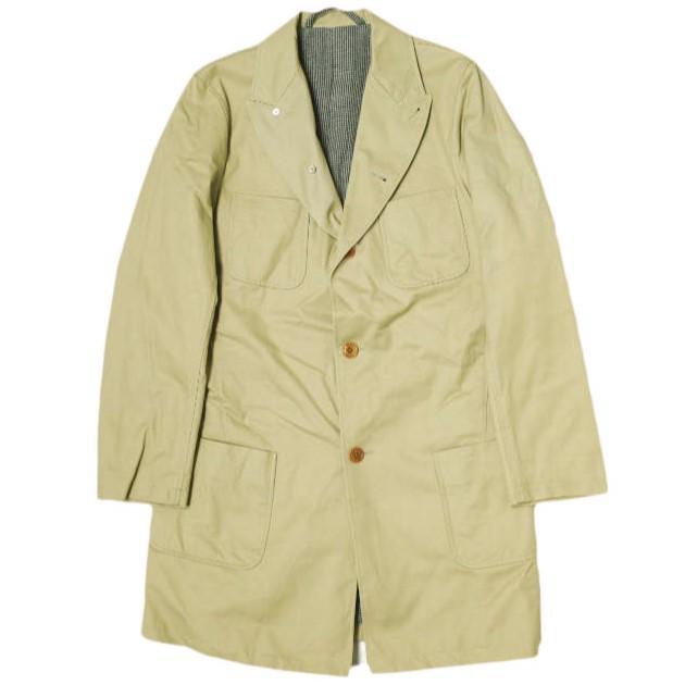 Sanca x BEAMS BOY サンカ ビームスボーイ 別注 日本製 コットンツイル チェスターコート 14FJK05BOY Free ベージュ ジャケット g22566 | 