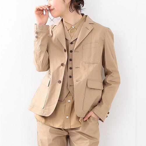 BEAMS BOY ビームスボーイ ダンプ3ボタンジャケット 13-16-0172-286 Free ベージュ テーラード アウター g22576 |  | 02