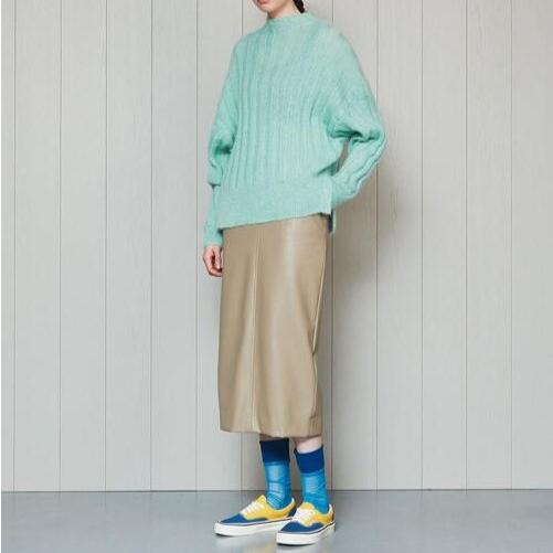 H BEAUTY＆YOUTH エイチ ビューティーアンドユース FAKE LEATHER TIGHT SKIRT フェイクレザータイトスカート 1624-299-3574 S ブラック |  | 02