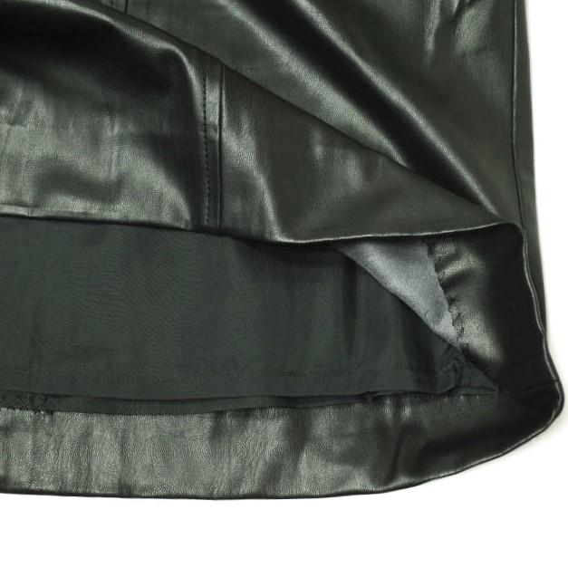 H BEAUTY＆YOUTH エイチ ビューティーアンドユース FAKE LEATHER TIGHT SKIRT フェイクレザータイトスカート 1624-299-3574 S ブラック |  | 07