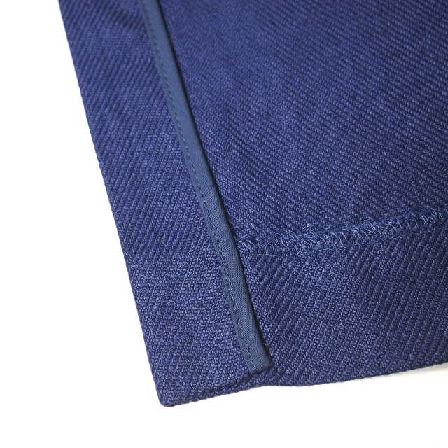 6 ROKU BEAUTY＆YOUTH UNITED ARROWS ロク 日本製 TUCK TIGHT SKIRT リネンタックタイトスカート 8624-299-0035 36 NAVY リボン g22586 |  | 06