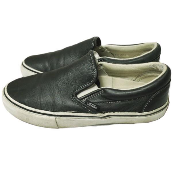 VANS VAULT ヴァンズ ボルト LEATHER SLIP-ON レザースリッポン US5.5