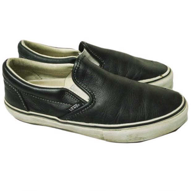 VANS VAULT ヴァンズ ボルト LEATHER SLIP-ON レザースリッポン US5.5(23.5cm) BLACK スニーカー シューズ g22599 |  | 02