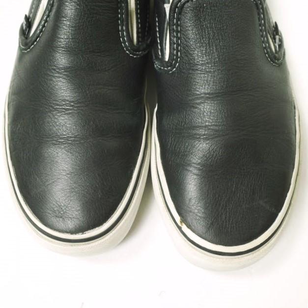 VANS VAULT ヴァンズ ボルト LEATHER SLIP-ON レザースリッポン US5.5(23.5cm) BLACK スニーカー シューズ g22599 |  | 04
