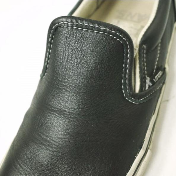 VANS VAULT ヴァンズ ボルト LEATHER SLIP-ON レザースリッポン US5.5(23.5cm) BLACK スニーカー シューズ g22599 |  | 06