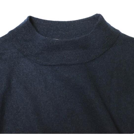 BEAUTY＆YOUTH UNITED ARROWS ビューティーアンドユース ウールアクリル モックネックコンパクトニット 1613-135-2318 NAVY 七分袖 |  | 03
