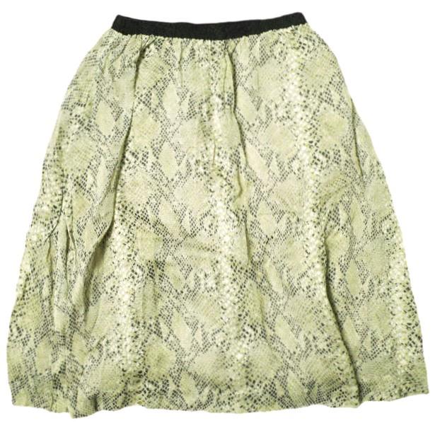 beautiful people ビューティフルピープル 日本製 パイソンプリントギャザースカート 1320107005 38 ベージュ イージー ボトムス g22618 |  | 01