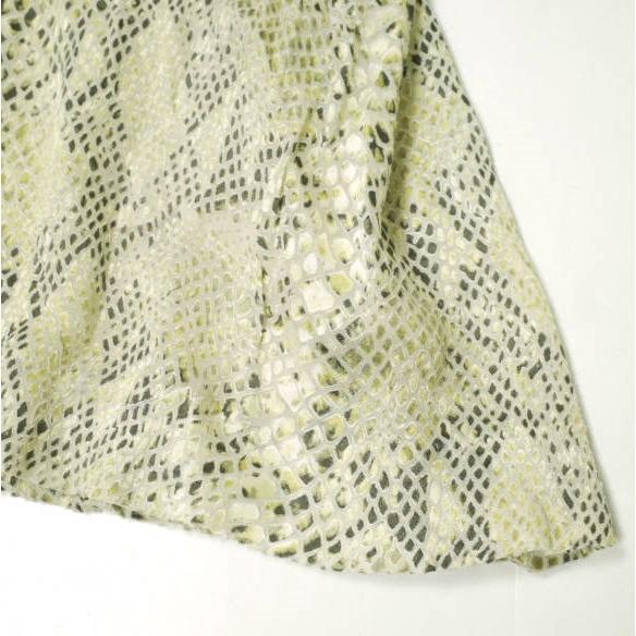 beautiful people ビューティフルピープル 日本製 パイソンプリントギャザースカート 1320107005 38 ベージュ イージー ボトムス g22618 |  | 05