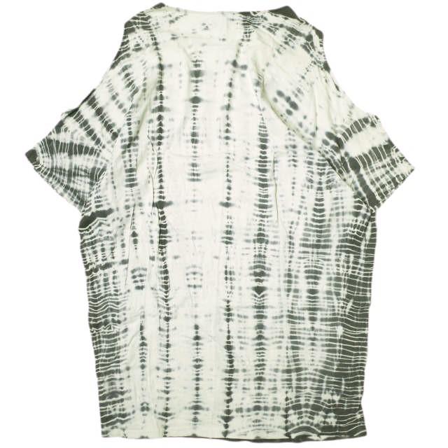 BLACK CRANE ブラッククレーン アメリカ製 タイダイ染めオープンショルダーカットソー 1617-399-2947 M OFF WHITE オーバーサイズ Tシャツ |  | 01