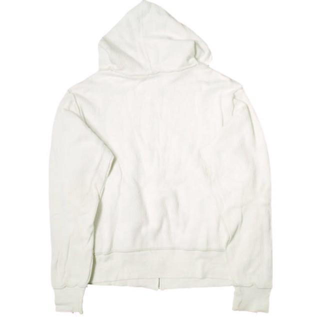 NVy by F.A.T ネイビーバイ エフエーティー 日本製 リバース ワッフルジップアップパーカー NVF-01-1203A M WHITE サーマル トップス |  | 01