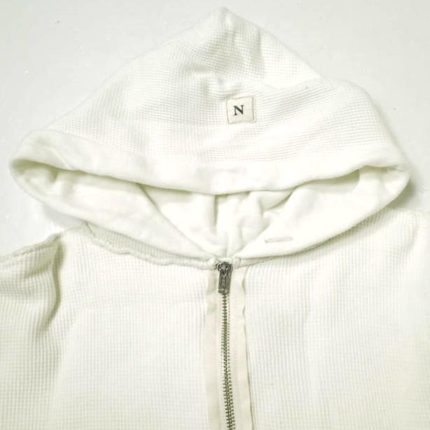 NVy by F.A.T ネイビーバイ エフエーティー 日本製 リバース ワッフルジップアップパーカー NVF-01-1203A M WHITE サーマル トップス |  | 03