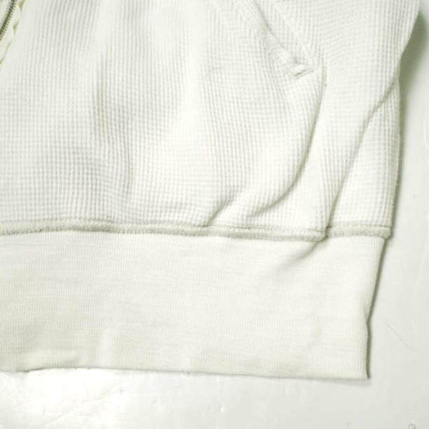 NVy by F.A.T ネイビーバイ エフエーティー 日本製 リバース ワッフルジップアップパーカー NVF-01-1203A M WHITE サーマル トップス |  | 04