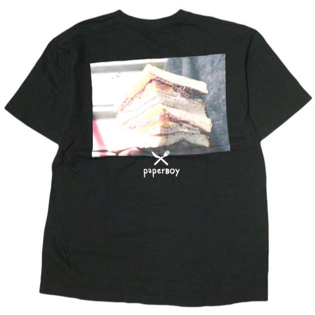 PAPERBOY x BEAMS ペーパーボーイ ビームス 別注 サンドイッチTシャツ 11-08-4978-049 L BLACK 半袖 トップス g22649 | 