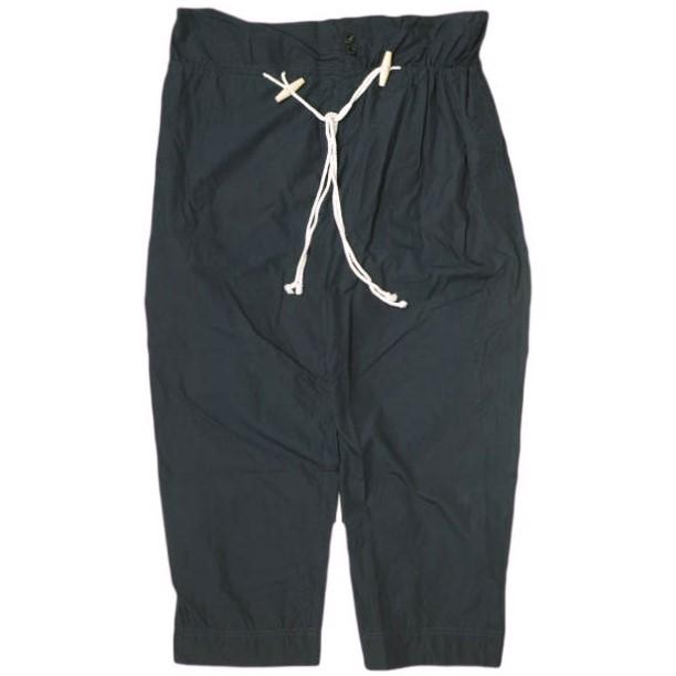 A エィス 日本製 マリンバギーパンツ AL2B439 2 ネイビー ワイド ボトムス g22653 | 