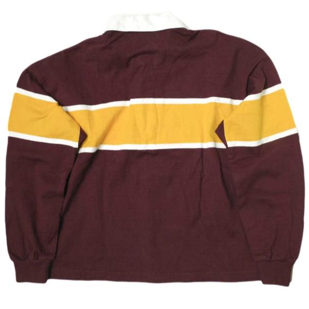 COLUMBIAKNIT x BEAMS BOY コロンビアニット ビームスボーイ 別注 ラグビージャージ 13-01-0278-086 BURGUNDY 長袖 ボーダー ラガーシャツ |  | 01
