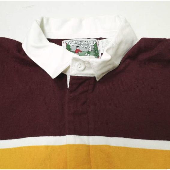 COLUMBIAKNIT x BEAMS BOY コロンビアニット ビームスボーイ 別注 ラグビージャージ 13-01-0278-086 BURGUNDY 長袖 ボーダー ラガーシャツ |  | 04