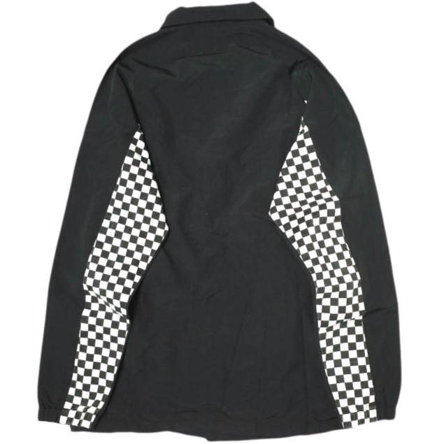 I＆ME x BEAMS T アイアンドミー ビームスティー 別注 チェッカーフラッグ ナイロンコーチジャケット Free ブラック チェック ブルゾン |  | 01