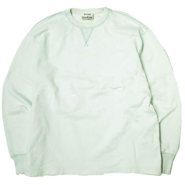 Acne Studios アクネストゥディオズ オーバーサイズ ロゴプリントクルーネックスウェット FN-MN-SWEA000077 XS ライトブルー Vガゼット | 