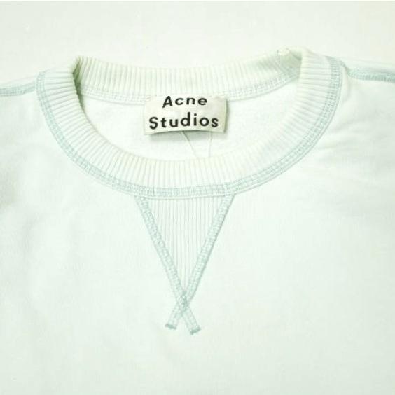 Acne Studios アクネストゥディオズ オーバーサイズ ロゴプリントクルーネックスウェット FN-MN-SWEA000077 XS ライトブルー Vガゼット |  | 03