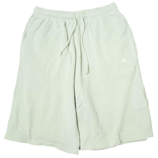 Acne Studios アクネストゥディオズ フェイスパッチ ルーズスウェットショートパンツ FA-UX-SHOR000014 S Dusty Green イージー ショーツ | 