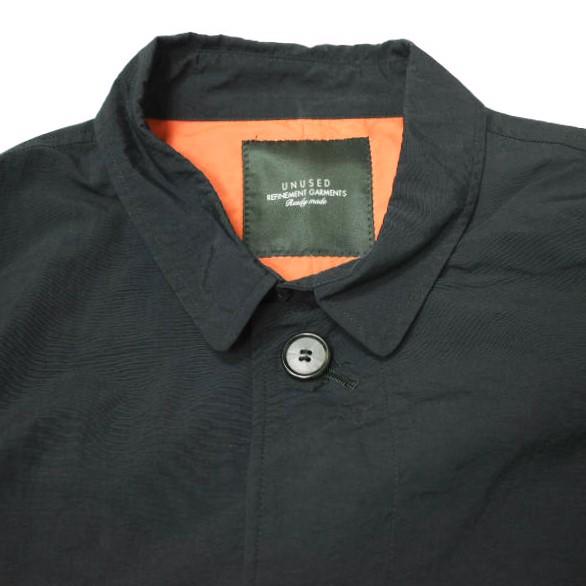 UNUSED アンユーズド 19AW 日本製 NYLON COAT ナイロンステンカラーコート US1670 2 ブラック バルカラー アウター g22673 |  | 04