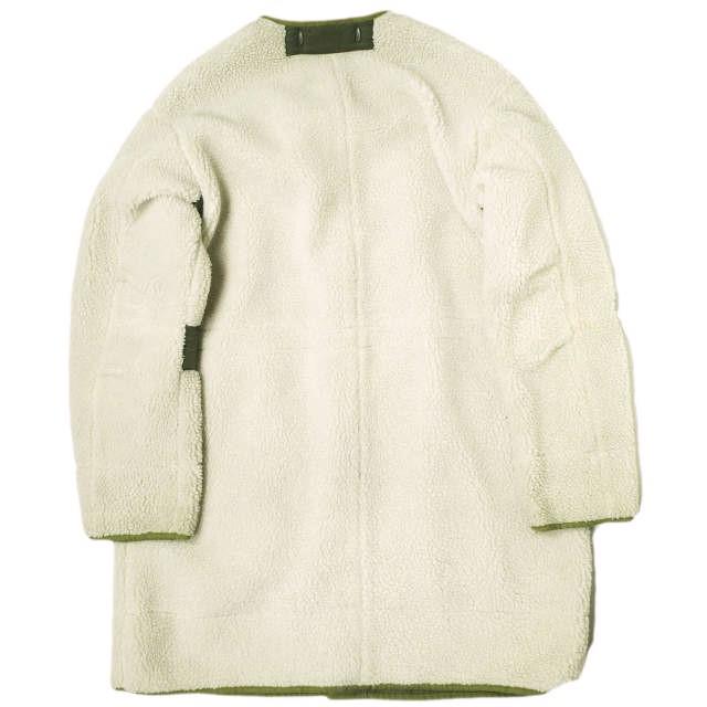 JANE SMITH ジェーンスミス 日本製 リバーシブルボアコート CO-＃104L 38 Natural/Olive 定価53,900円 アウター g22682 |  | 01