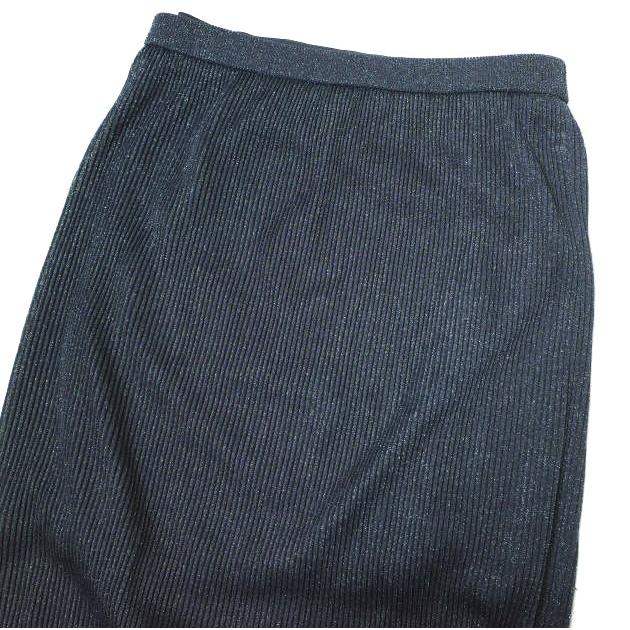 H BEAUTY＆YOUTH エイチ ビューティーアンドユース 日本製 LAME PLEATED LONG SKIRT ラメプリーツロングスカート 1624-299-3644 Free NAVY |  | 03