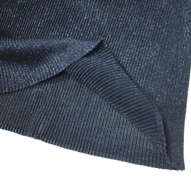 H BEAUTY＆YOUTH エイチ ビューティーアンドユース 日本製 LAME PLEATED LONG SKIRT ラメプリーツロングスカート 1624-299-3644 Free NAVY |  | 07