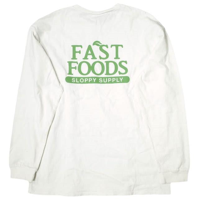 Sloppy Supply x BEAUTY＆YOUTH スラッピーサプライ ビューティーアンドユース 別注 FAST FOODS ロングスリーブTシャツ Free ホワイト |  | 01