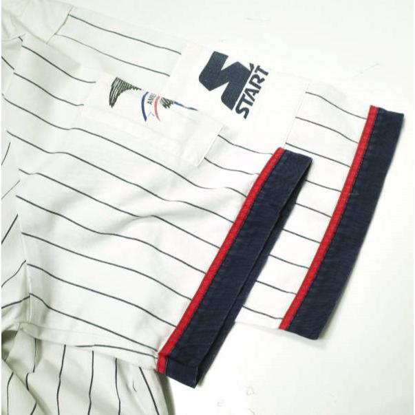STARTER スターター 90s ニューヨークヤンキース ピンストライプ ベースボールシャツ L程度 WHITE/NAVY 半袖 MLB NY トップス g22690 |  | 03