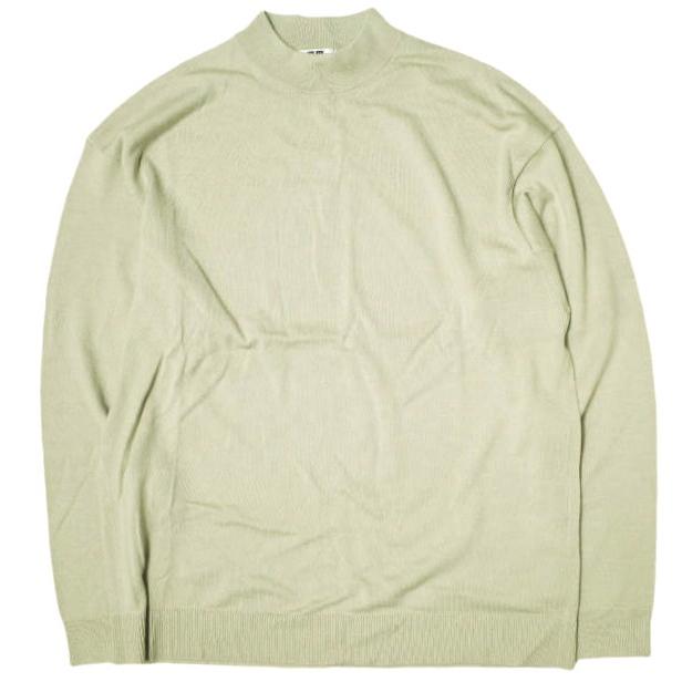 UNIQLO U ユニクロユー メリノブレンドモックネックセーター 351-471838 L BEIGE Christophe Lemaire クリストフルメール ニット g22698 | 