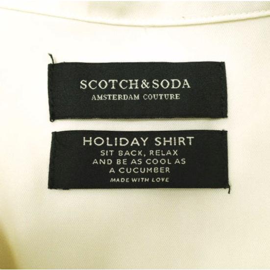 SCOTCH＆SODA スコッチアンドソーダ Holiday プリントハワイアンシャツ 155185 S ベージュ 半袖 開襟 オープンカラー アロハシャツ g22714 |  | 06