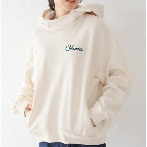 Cabana カバナ 22AW 日本製 ロゴ刺繍 スウェットプルオーバーパーカー 22AW-CT01-C Free ベージュ 裏毛 トップス g22727 |  | 02