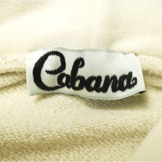 Cabana カバナ 22AW 日本製 ロゴ刺繍 スウェットプルオーバーパーカー 22AW-CT01-C Free ベージュ 裏毛 トップス g22727 |  | 06