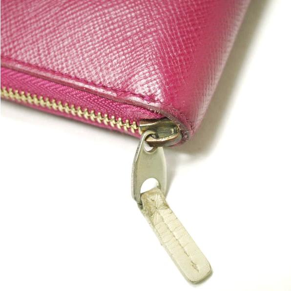 SMYTHSON スマイソン イタリア製 PANAMA LARGE ZIP AROUND PURSE ラウンドジップ ロングウォレット ピンク レザー 長財布 g22735 |  | 03