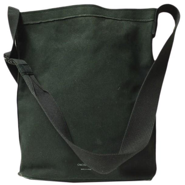 HYKE x CHACOLI x BIOTOP ハイク チャコリ ビオトープ 別注 CANVAS MILITARY BAG M キャンバスミリタリーショルダーバッグ BLACK g22741 | 