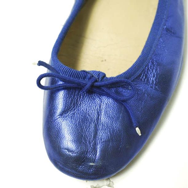 E.PORSELLI ポルセッリ メタリック バレエシューズ 38(23.5-24cm) ブルー ジャズシューズ フラットシューズ シューズ g22755 |  | 05