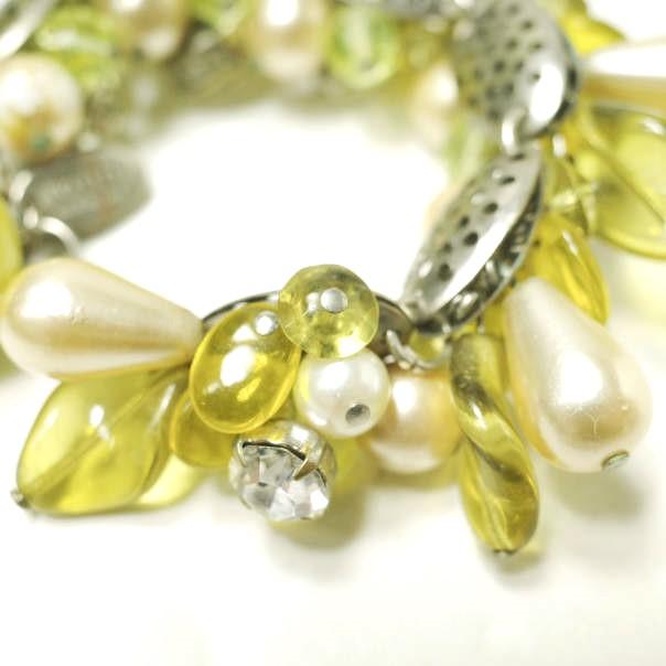 rada ラダ イタリア製 ビジューブレスレット イエロー ストーン ビーズ アクセサリー g22762 |  | 05