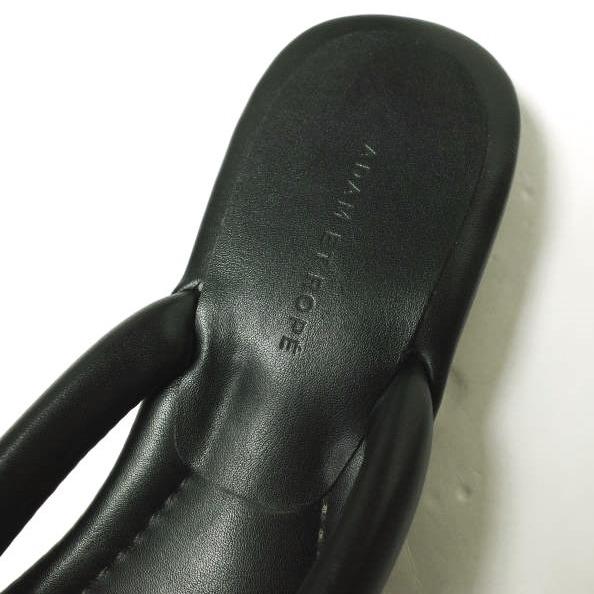 ADAM ET ROPE アダムエロペ スクエアトングサンダル 24cm ブラック シューズ g22771 |  | 05