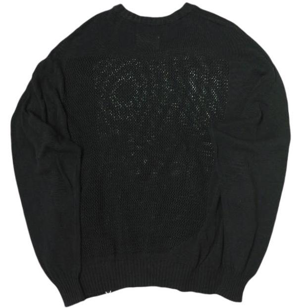 PHINGERIN フィンガリン 24AW 日本製 WINDOW WEB SWEATER ウィンドウウェブセーター PD-242-KN-041 XL BLACK シースルーニット g22785 |  | 01