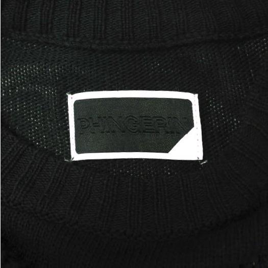 PHINGERIN フィンガリン 24AW 日本製 WINDOW WEB SWEATER ウィンドウウェブセーター PD-242-KN-041 XL BLACK シースルーニット g22785 |  | 03