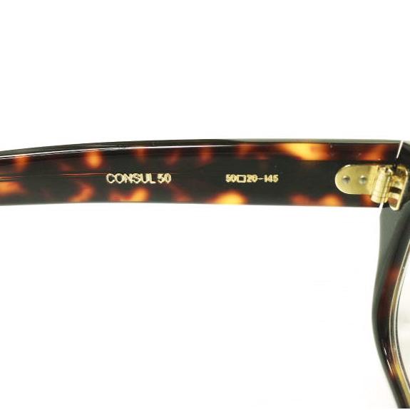 OLIVER GOLDSMITH オリバーゴールドスミス CONSUL 50 コンスル50 Dark Tortoiseshell/Clear(度入り) ウエリントン 眼鏡 メガネ サングラス |  | 08