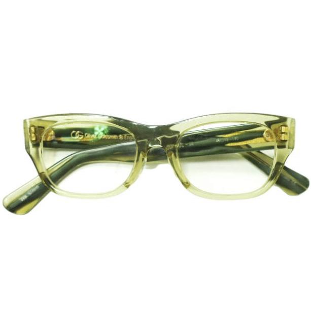 OLIVER GOLDSMITH オリバーゴールドスミス 日本製 CONSUL-SS コンスル Tea Green/Clear(度入り) ウエリントン 眼鏡 メガネ サングラス | 