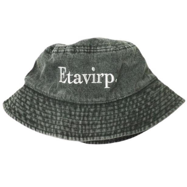 Etavirp エタヴァープ ロゴ刺繍 デニムバケットハット S/M WASHED BLACK newhattan 帽子 g22824 |  | 02
