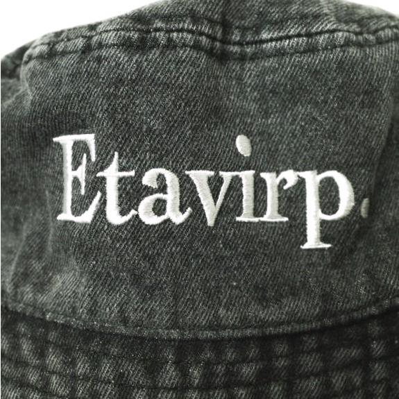 Etavirp エタヴァープ ロゴ刺繍 デニムバケットハット S/M WASHED BLACK newhattan 帽子 g22824 |  | 03