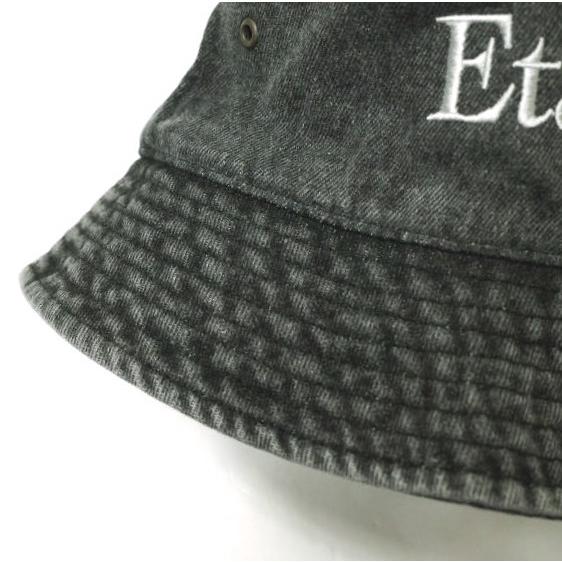 Etavirp エタヴァープ ロゴ刺繍 デニムバケットハット S/M WASHED BLACK newhattan 帽子 g22824 |  | 04
